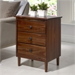 Pemberly Row 3 Drawer Nightstand in Walnut