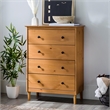 Pemberly Row 4 Drawer Dresser in Caramel