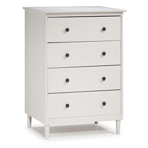 Pemberly Row 4 Drawer Dresser in White