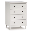 Pemberly Row 4 Drawer Dresser in White