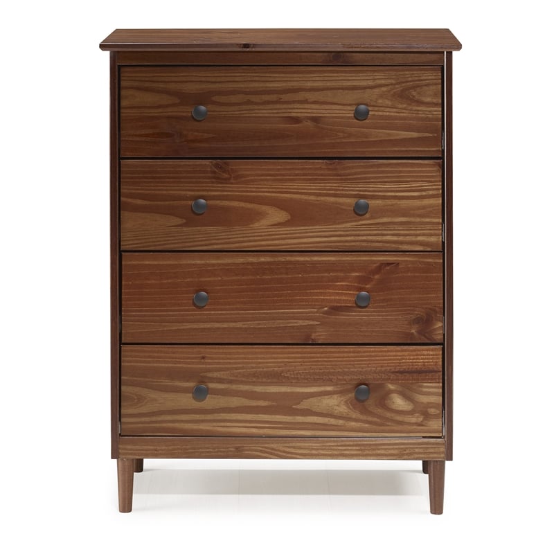 Pemberly Row 4 Drawer Dresser in Walnut