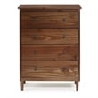 Pemberly Row 4 Drawer Dresser in Walnut