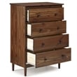 Pemberly Row 4 Drawer Dresser in Walnut