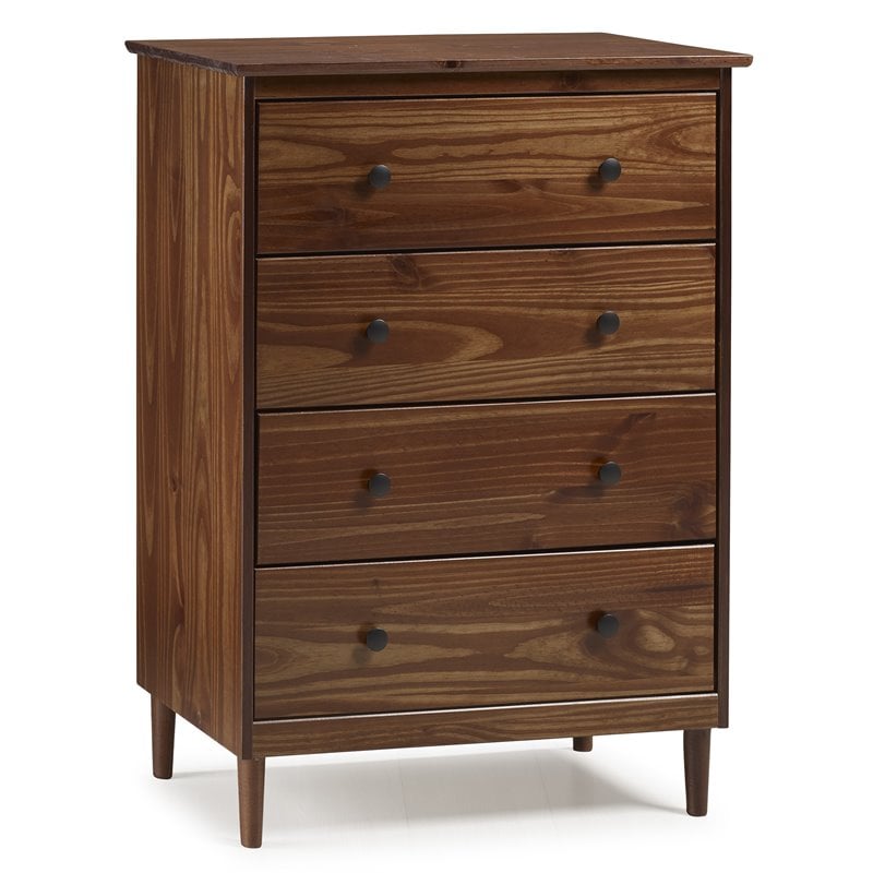 Pemberly Row 4 Drawer Dresser in Walnut