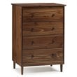 Pemberly Row 4 Drawer Dresser in Walnut