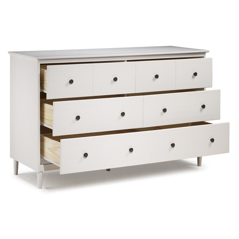 Pemberly Row 6 Drawer Dresser in White