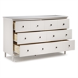 Pemberly Row 6 Drawer Dresser in White