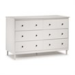 Pemberly Row 6 Drawer Dresser in White