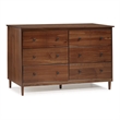 Pemberly Row 6 Drawer Dresser in Walnut