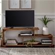 Pemberly Row Rustic Wood TV Stand Console for TVs up to 60