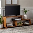 Pemberly Row Rustic Wood TV Stand Console for TVs up to 60