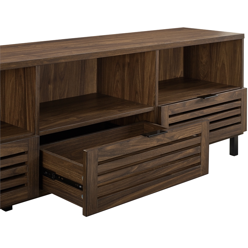 Pemberly Row Transitional Wood TV Stand Console for TVs up to 70