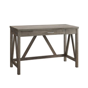 Pemberly Row 46&quot Computer Desk in Gray Wash