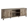 Pemberly Row Farmhouse Wood Barn Door TV Stand for TVs up to 70