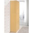 Pemberly Row 4-Door and 4-Shelf Contemporary Wood Kitchen Pantry in Beige