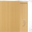Pemberly Row 4-Door and 4-Shelf Contemporary Wood Kitchen Pantry in Beige