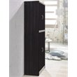 Pemberly Row 4 Door Kitchen Pantry with 4 Shelves in Chocolate Gray