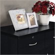 Pemberly Row Contemporary Wood 7 Spacious Drawers Chest in Black