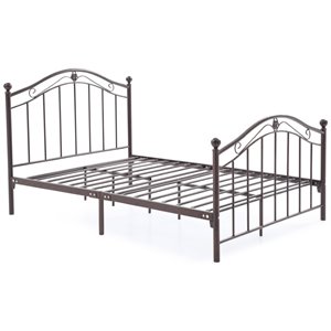 pemberly row metal spindle bed in bronze