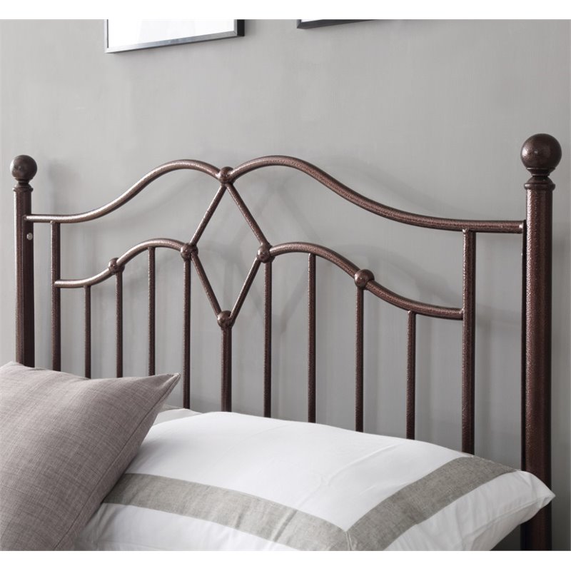 Pemberly Row Full Metal Bed in Bronze PR1644189