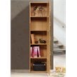 Pemberly Row 5 Shelf 5 Door Bookcase in Beech