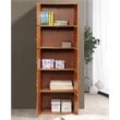 Pemberly Row 5 Shelf 10 Door Bookcase in Cherry