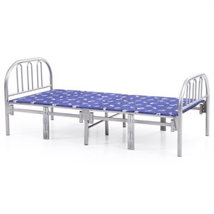 pemberly row folding bed in silver