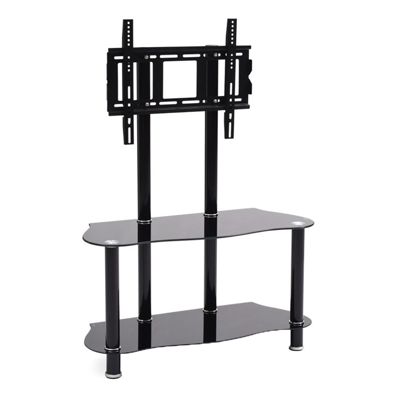 Pemberly Row Modern Glass TV Stand for TVs up to 35