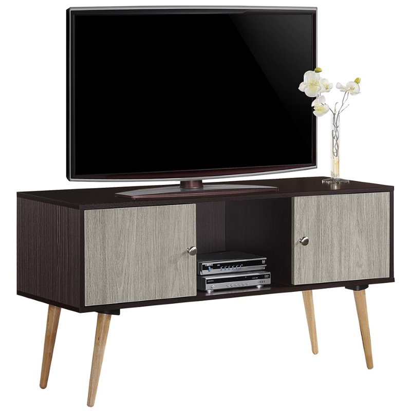 Pemberly Row Contemporary Wood Retro TV Stand for TVs up to 47