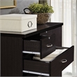 Pemberly Row Contemporary 7 Drawer Wood Chest with 2-Locking Drawer in Chocolate