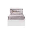 Pemberly Row Contemporary Wood Twin Captain Storage Bed with 3 Drawers in White