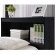 Pemberly Row Twin Captain Storage Bed with 3 Drawers in Black