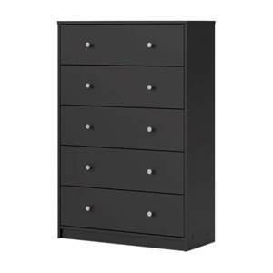 pemberly row contemporary 5 drawer chest