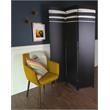 Pemberly Row  Stockholm  Dahl Room Divider  Canvas/MDF Black Engineered Wood
