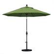 Pemberly Row Skye 9' Bronze Patio Umbrella in Sunbrella 1A Spectrum Cilantro