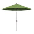 Pemberly Row Skye 9' Bronze Patio Umbrella in Sunbrella 1A Spectrum Cilantro