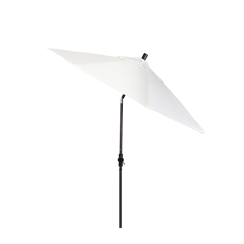 Pemberly Row Skye 9' Bronze Patio Umbrella in Sunbrella 1A Natural