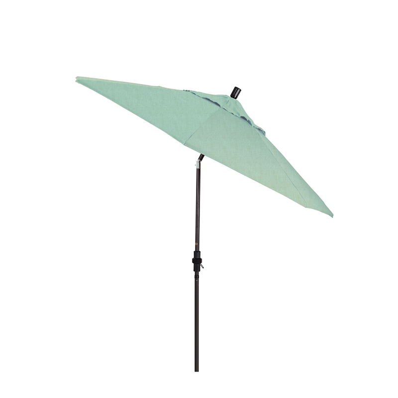 Pemberly Row Skye 9' Bronze Patio Umbrella in Sunbrella 1A Spa