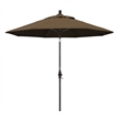 Pemberly Row Skye 9' Bronze Patio Umbrella in Sunbrella 1A Cocoa