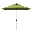 Pemberly Row Skye 9' Bronze Patio Umbrella in Sunbrella 2A Macaw