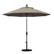 Pemberly Row Skye 9' Bronze Patio Umbrella in Sunbrella 1A Taupe