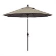 Pemberly Row Skye 9' Bronze Patio Umbrella in Sunbrella 1A Taupe