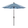 Pemberly Row Skye 9' Bronze Patio Umbrella in Sunbrella 1A Dolce Oasis