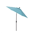 Pemberly Row Skye 9' Bronze Patio Umbrella in Sunbrella 1A Dolce Oasis