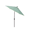 Pemberly Row Skye 9' Bronze Patio Umbrella in Sunbrella 1A Seville Seaside