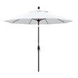 Pemberly Row Skye 9' Bronze Patio Umbrella in Olefin White