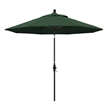 Pemberly Row Skye 9' Bronze Patio Umbrella in Olefin Hunter Green