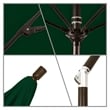 Pemberly Row Skye 9' Bronze Patio Umbrella in Olefin Hunter Green