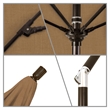 Pemberly Row Skye 9' Bronze Patio Umbrella in Olefin Straw