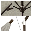 Pemberly Row Skye 9' Bronze Patio Umbrella in Olefin Woven Granite